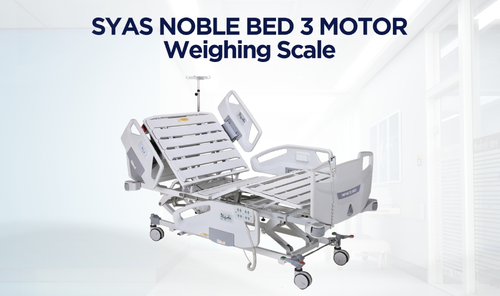 Kemudahan Menimbang Berat Badan Pasien Tanpa Beranjak dengan Syas Noble Bed 3 Motor Weighing Scale